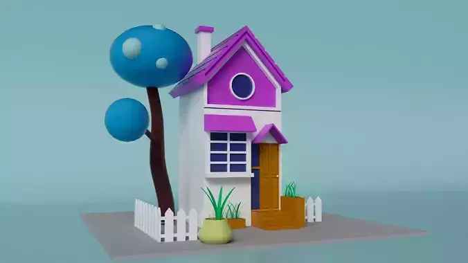 House Toon Low Poly 19