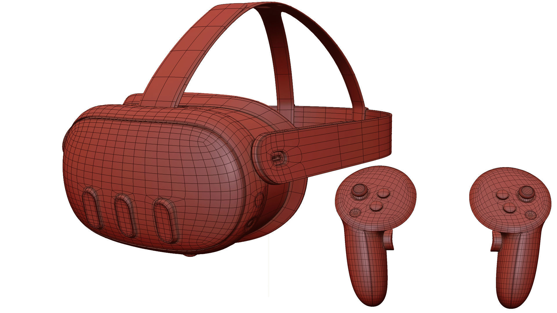 Meta All VR Headsets 2024 3D Model Collection_17