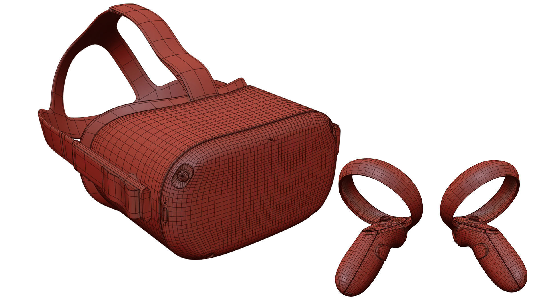 Meta All VR Headsets 2024 3D Model Collection_19