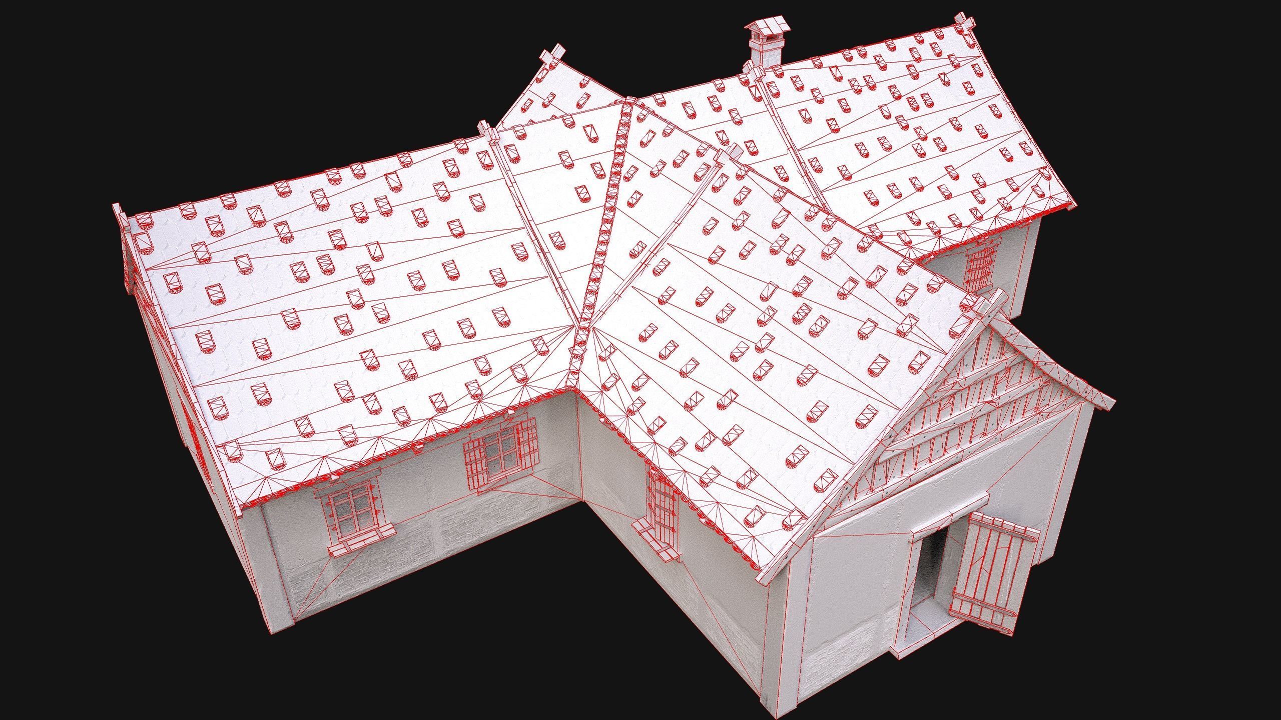 Medieval City Pack  10 Buildings  Low-poly 3D model_95