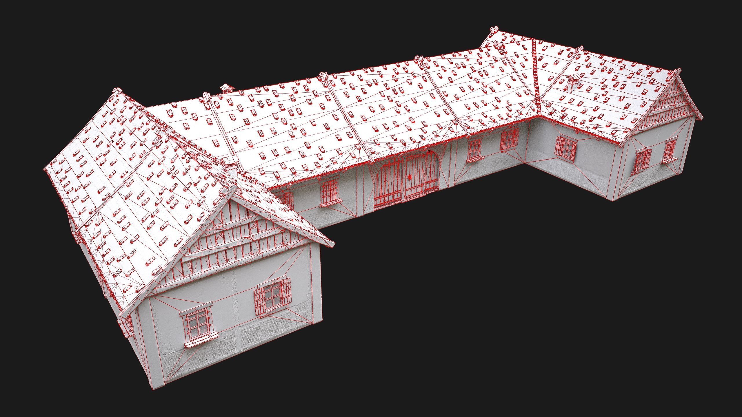 Medieval City Pack  10 Buildings  Low-poly 3D model_90