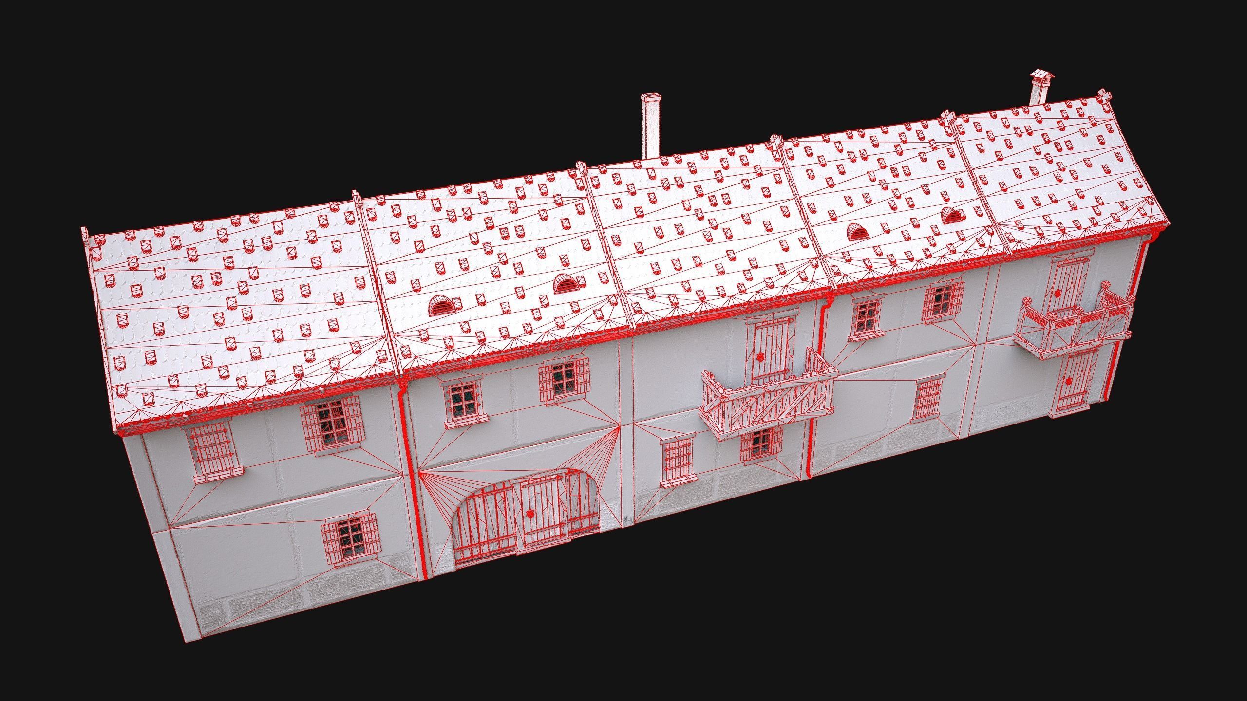 Medieval City Pack  10 Buildings  Low-poly 3D model_91