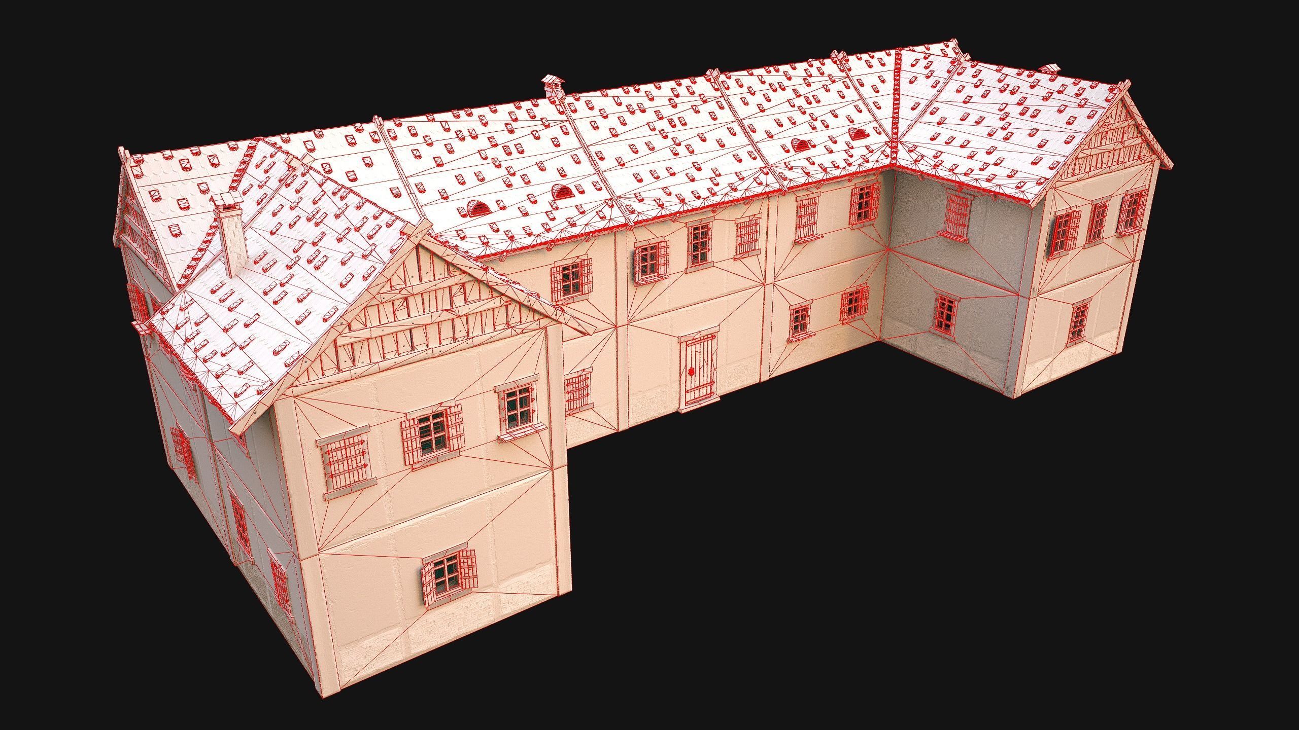 Medieval City Pack  10 Buildings  Low-poly 3D model_92