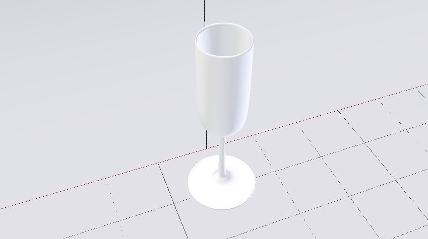 Glass 012 Low-poly 3D model_6