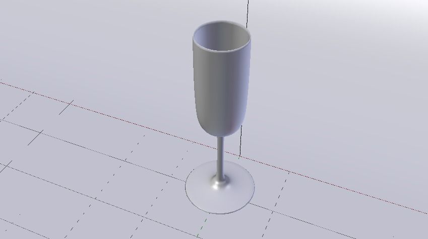 Glass 012 Low-poly 3D model_12