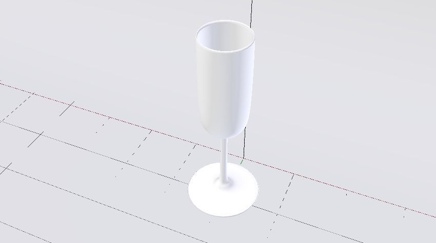 Glass 012 Low-poly 3D model_7