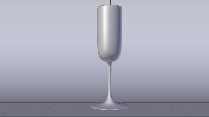 Glass 012 Low-poly 3D model_10
