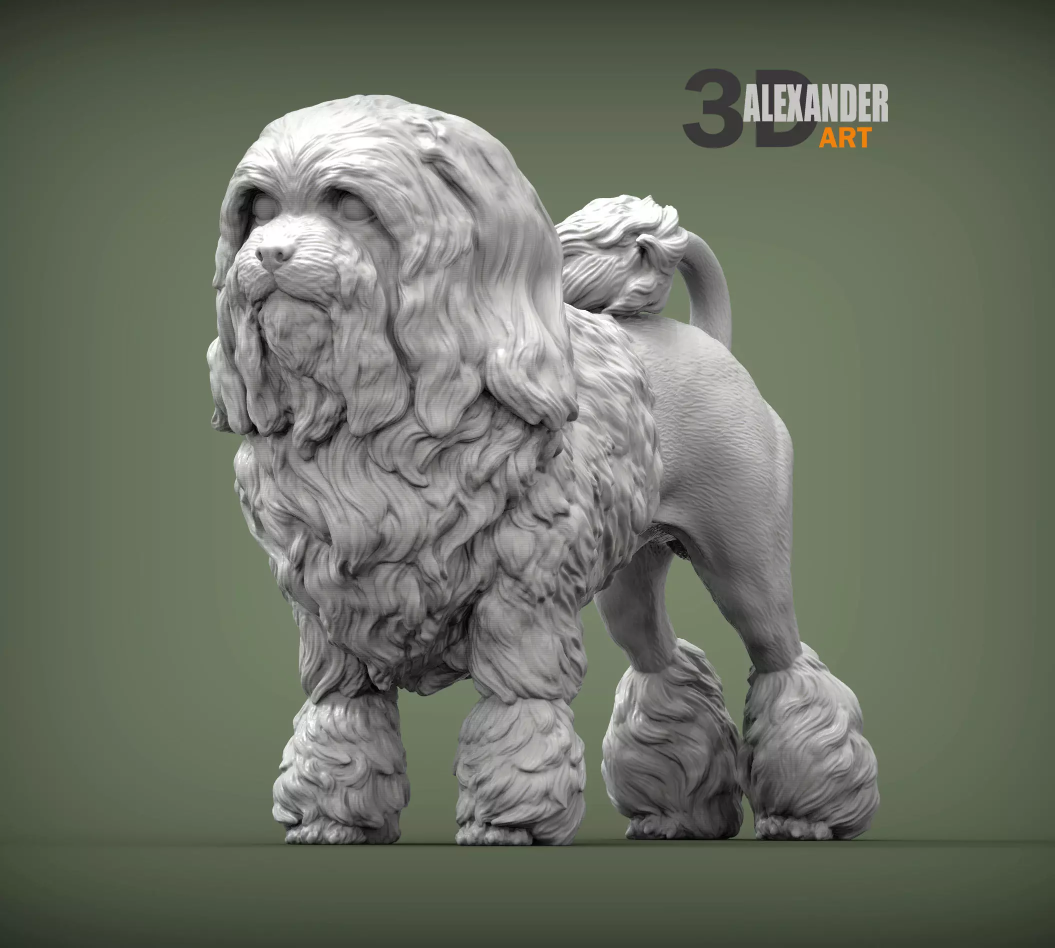 Lyon Bichon 3D print model