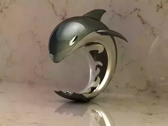 Killer Whale Ring - R190 3D print model