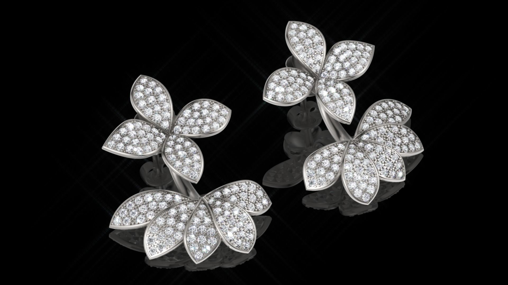 Pasquale Bruni ring and earring 3D print model_5