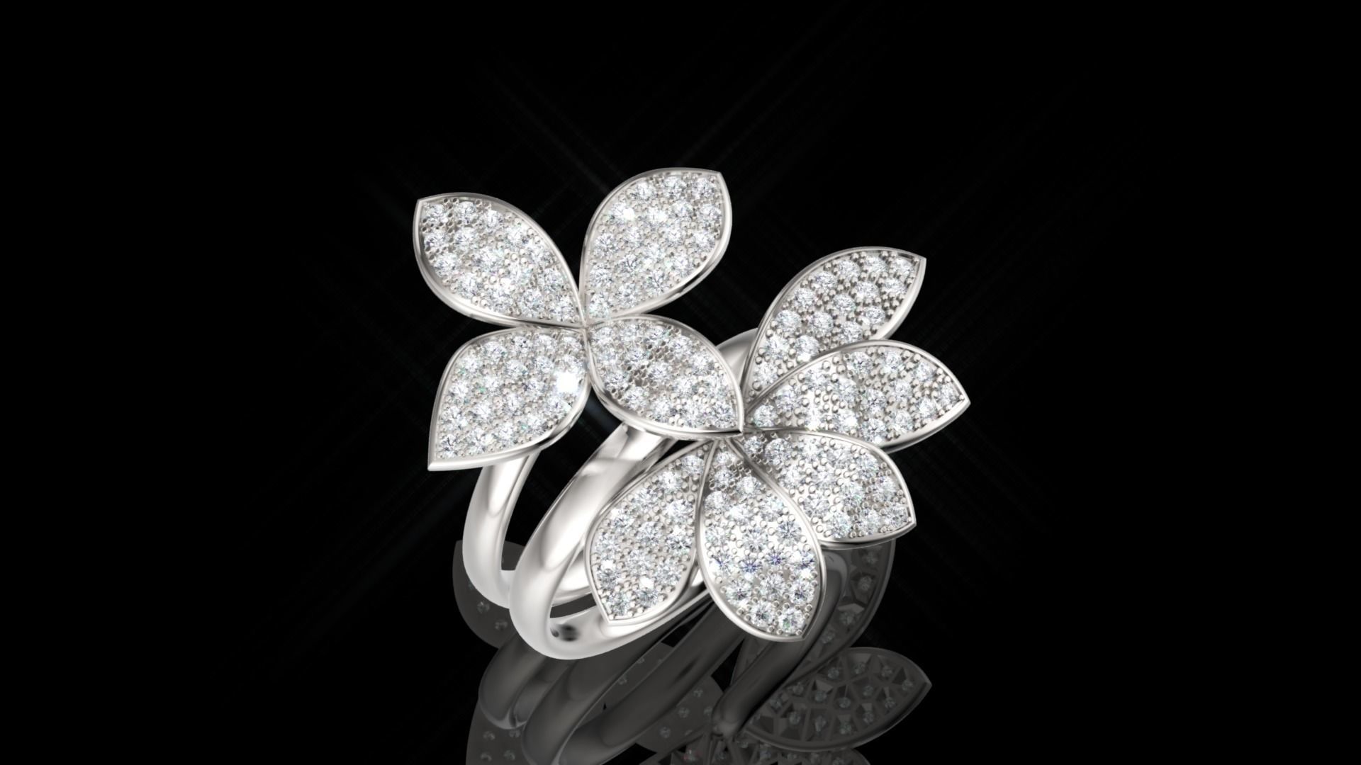 Pasquale Bruni ring and earring 3D print model_4