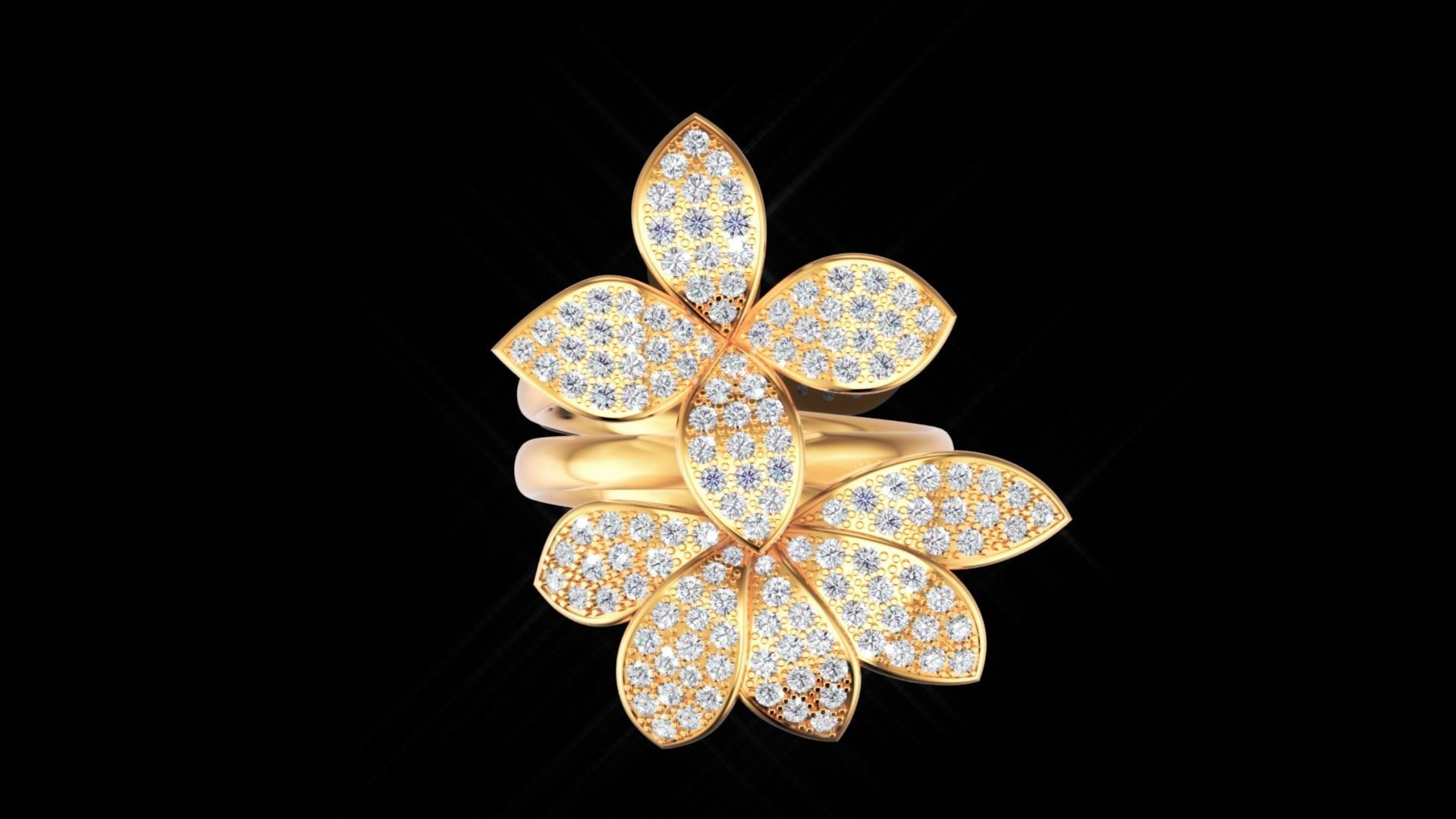 Pasquale Bruni ring and earring 3D print model_10