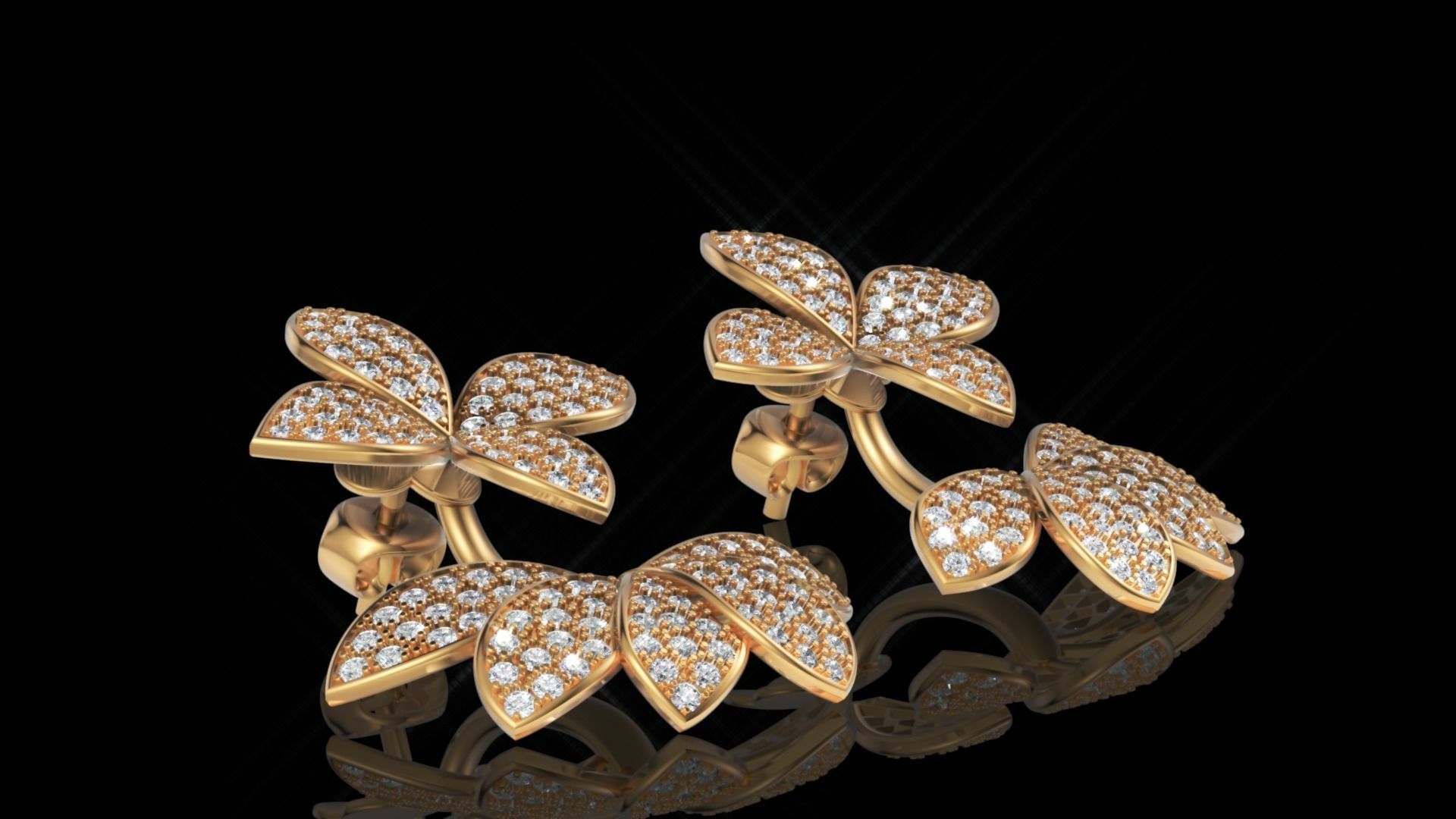 Pasquale Bruni ring and earring 3D print model_17