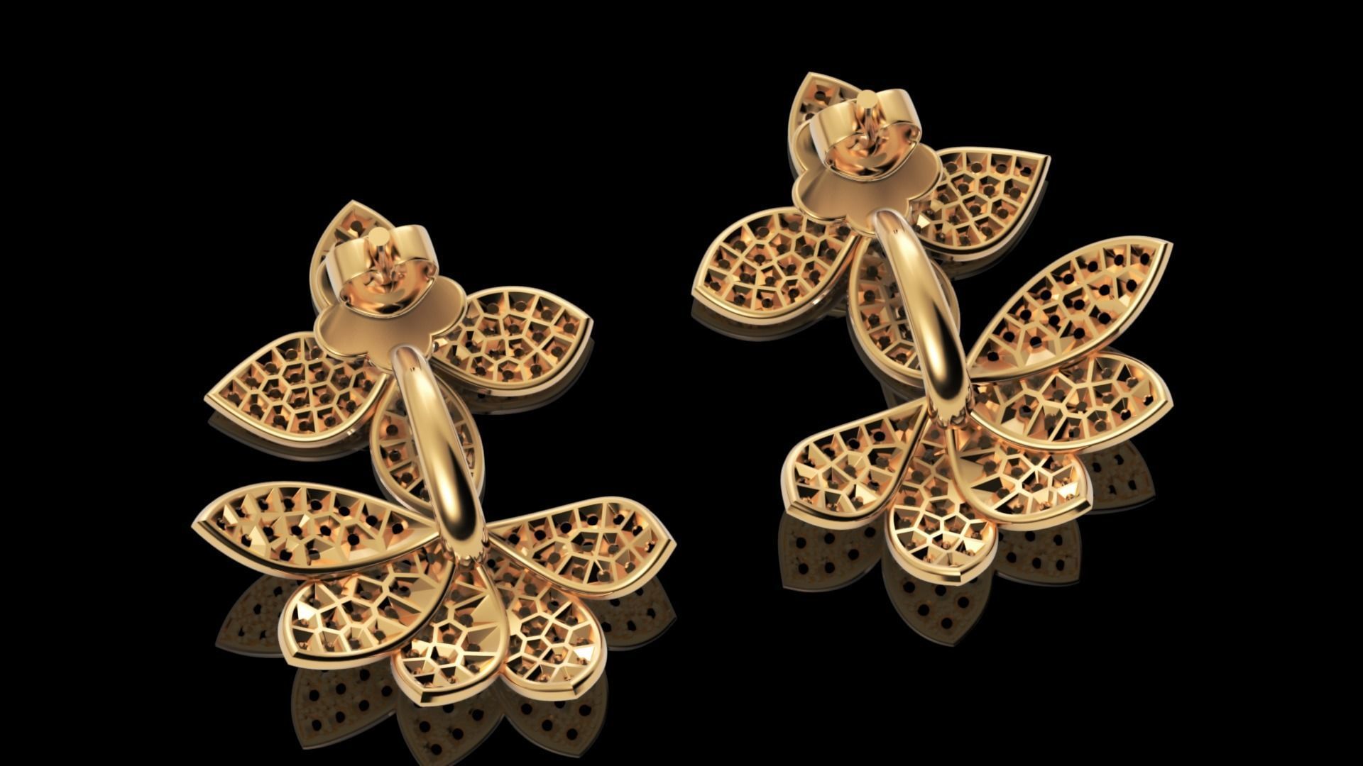 Pasquale Bruni ring and earring 3D print model_14