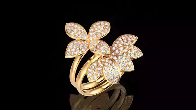 Pasquale Bruni ring and earring 3D print model