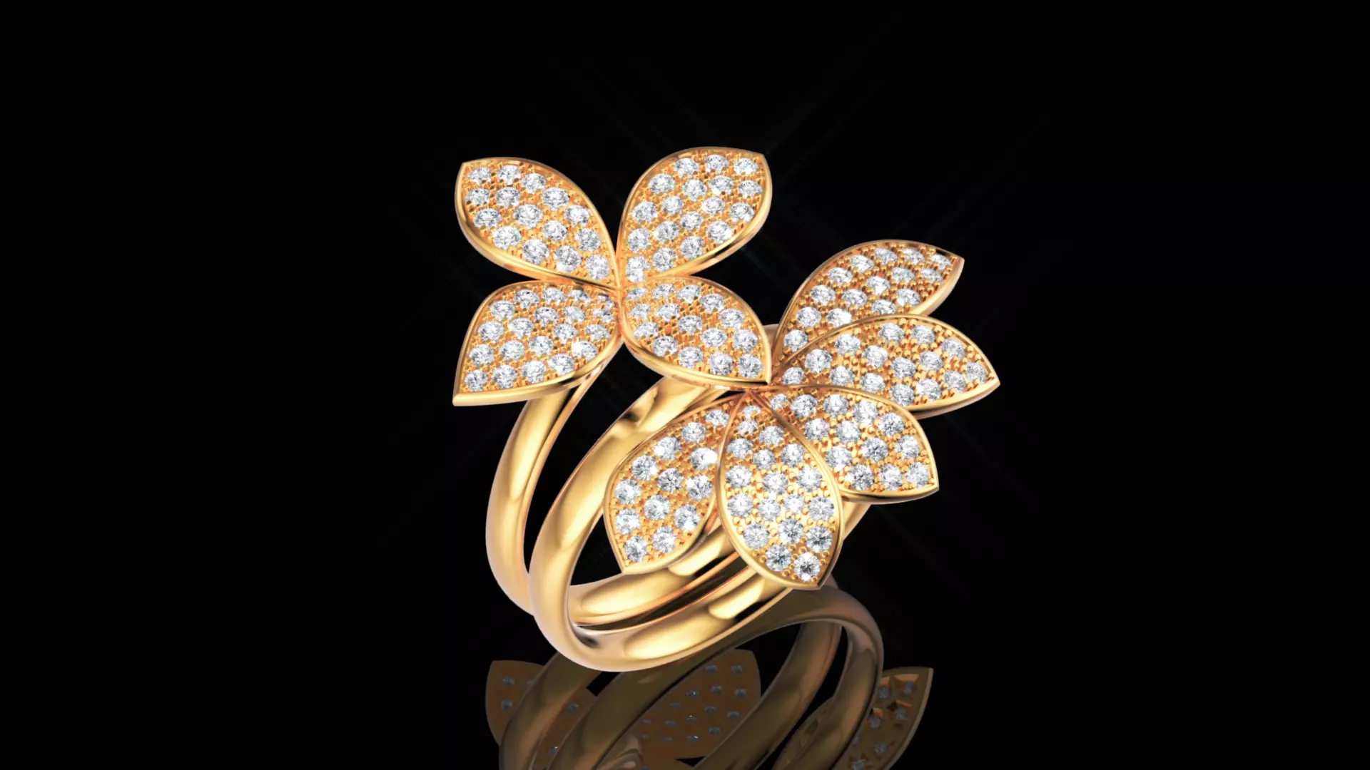 Pasquale Bruni ring and earring 3D print model_0