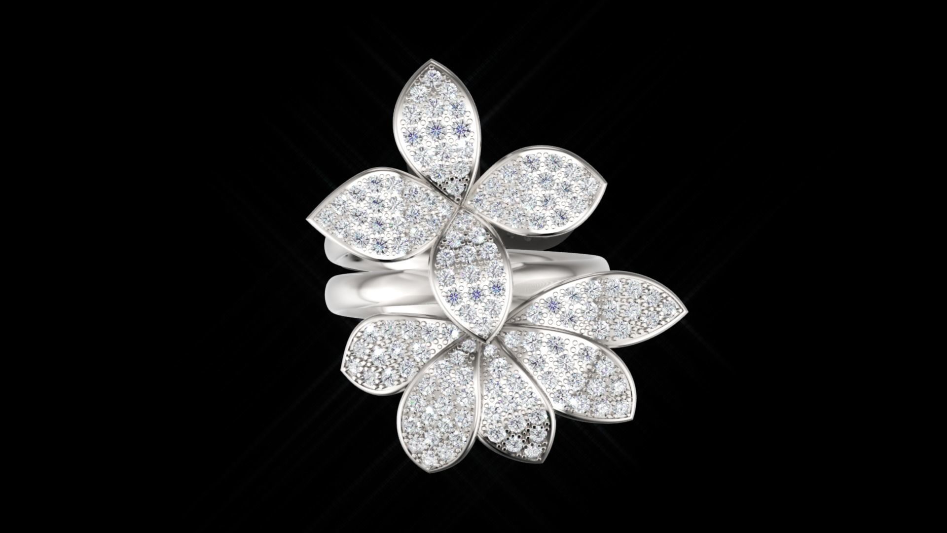 Pasquale Bruni ring and earring 3D print model_8