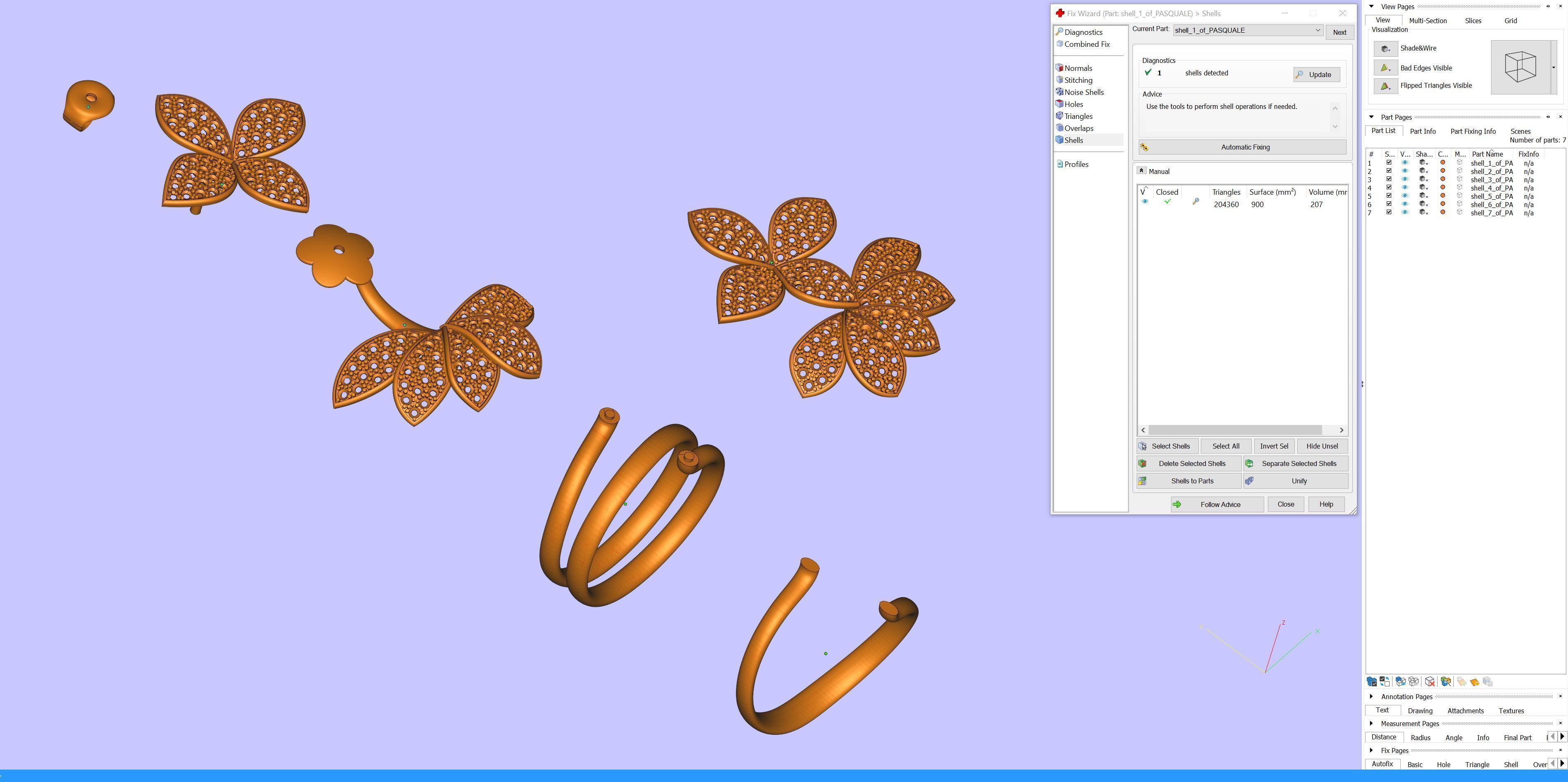 Pasquale Bruni ring and earring 3D print model_21