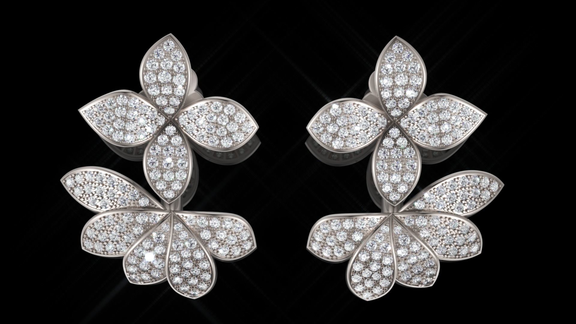 Pasquale Bruni ring and earring 3D print model_6