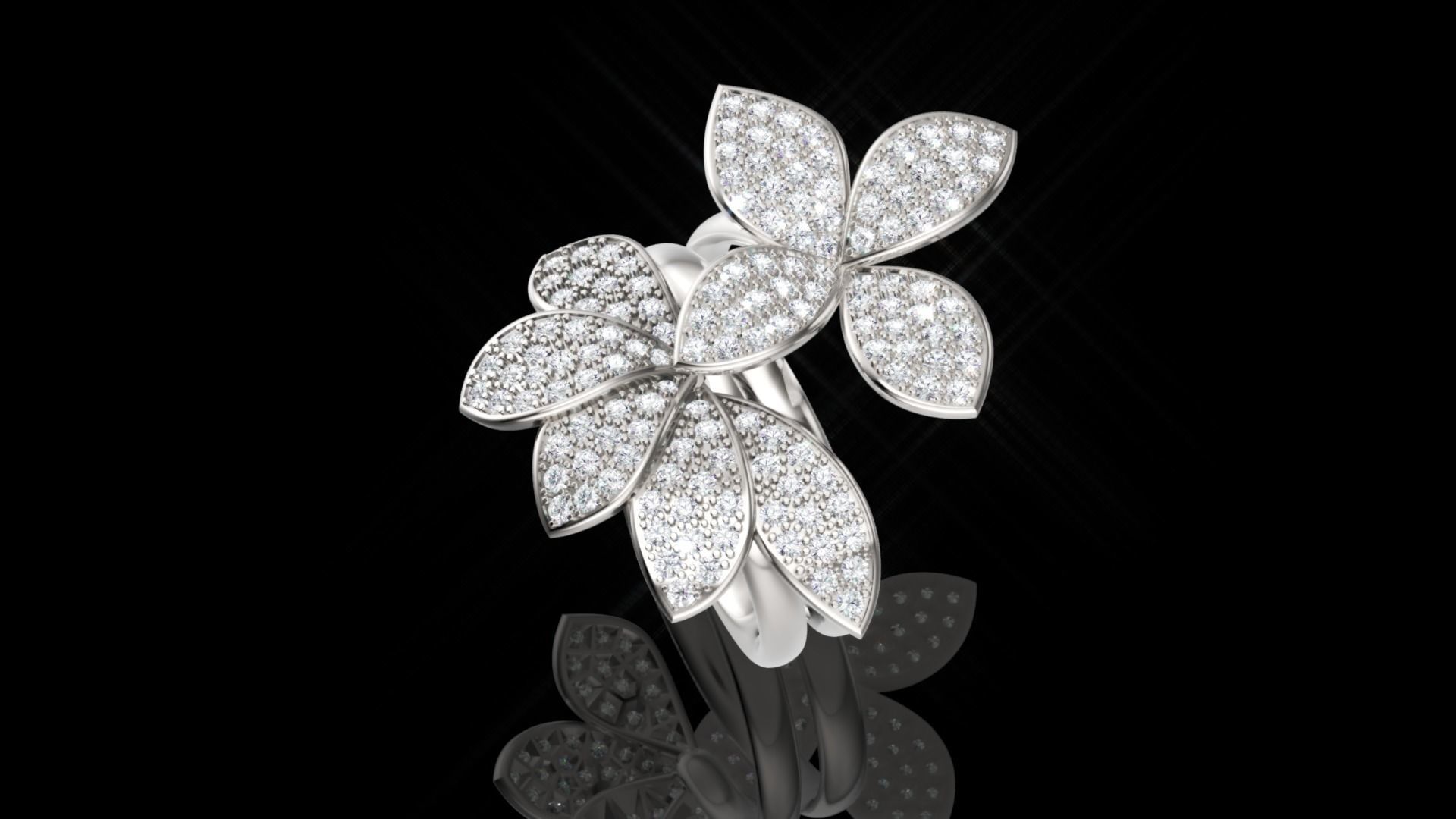 Pasquale Bruni ring and earring 3D print model_9