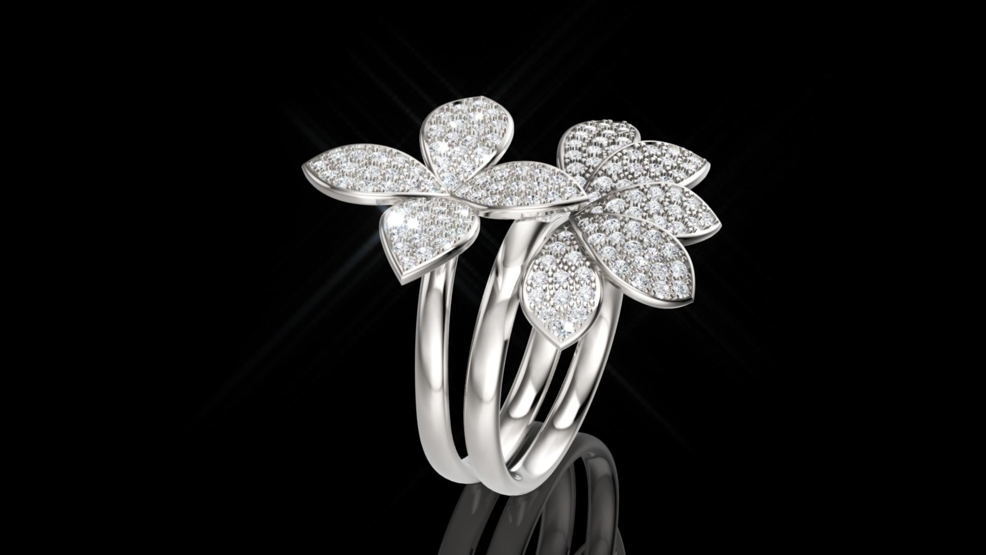 Pasquale Bruni ring and earring 3D print model_11