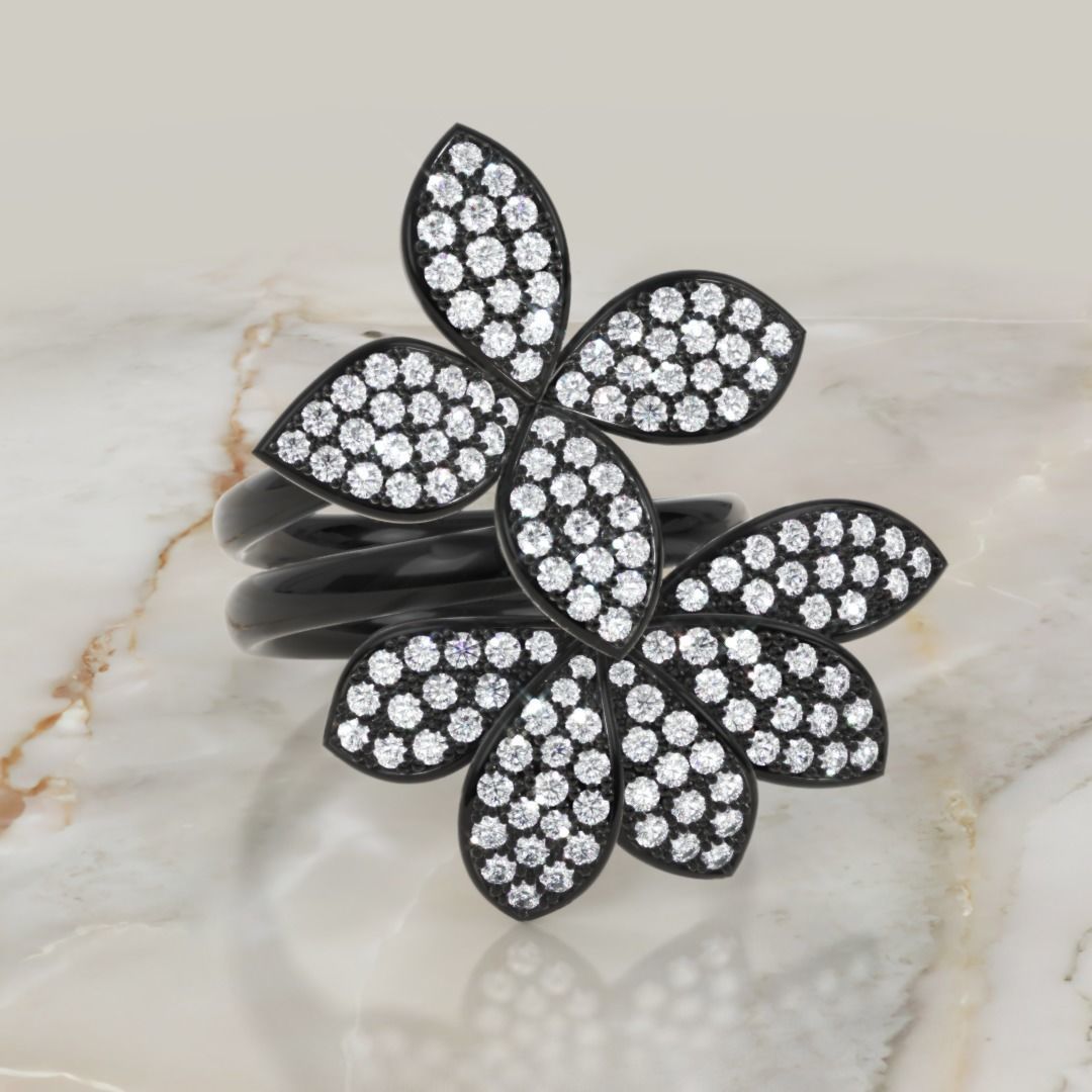 Pasquale Bruni ring and earring 3D print model_20