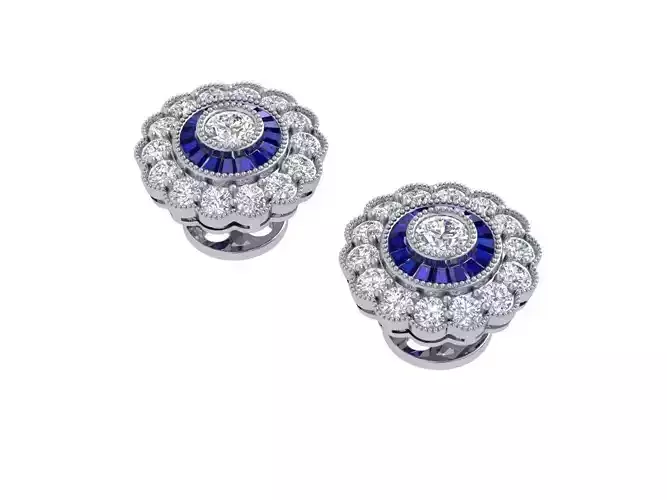 Bridal Long Earing For Woman Antiq Art Deco Earing