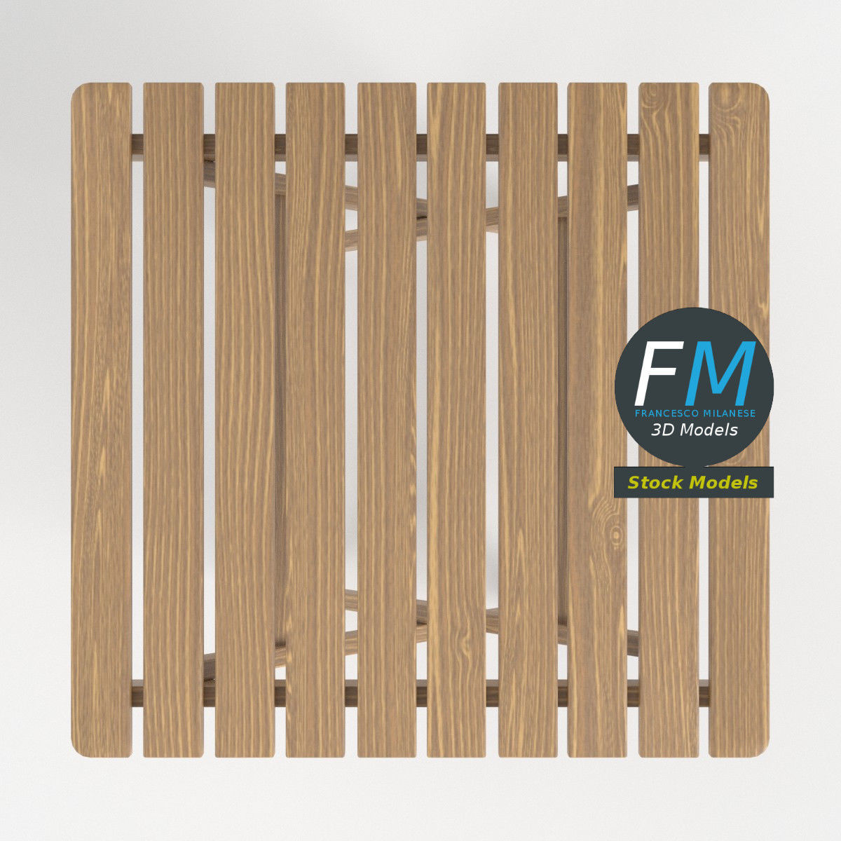 Garden table 3D model_6