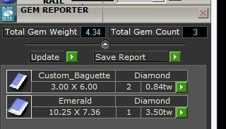 Emerald 3 Stone Art Deco Ring 3D print model_9