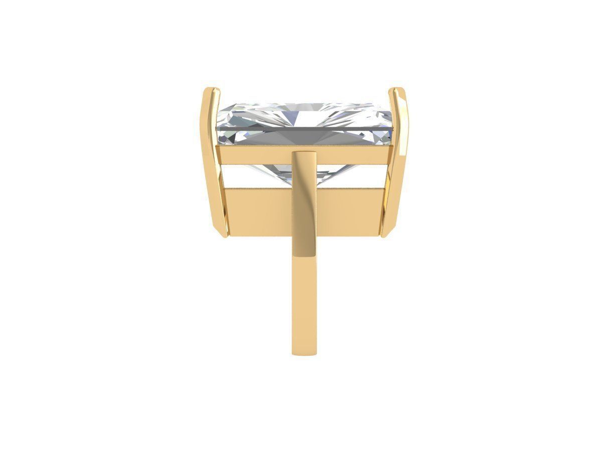 Emerald Art Deco Ring 3D print model_3