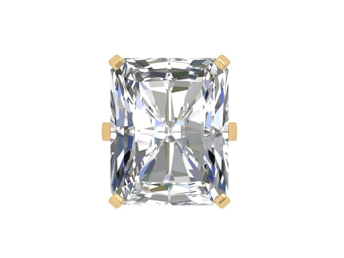 Emerald Art Deco Ring 3D print model_1