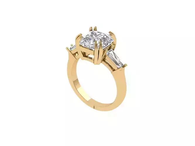 Asscher Solitair Ring