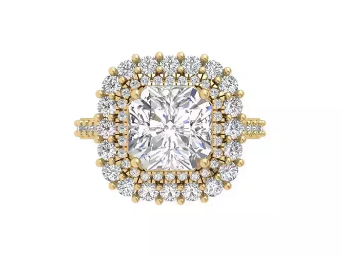 Asscher Artdeco  Ring