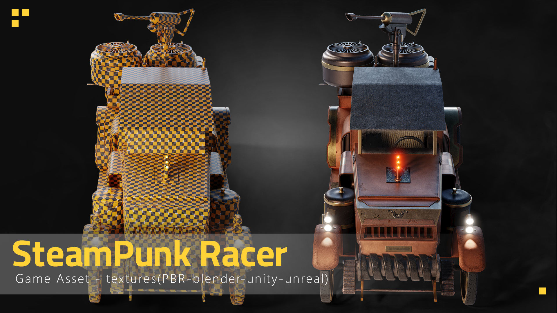 SteamPunk Racer 3D model_6