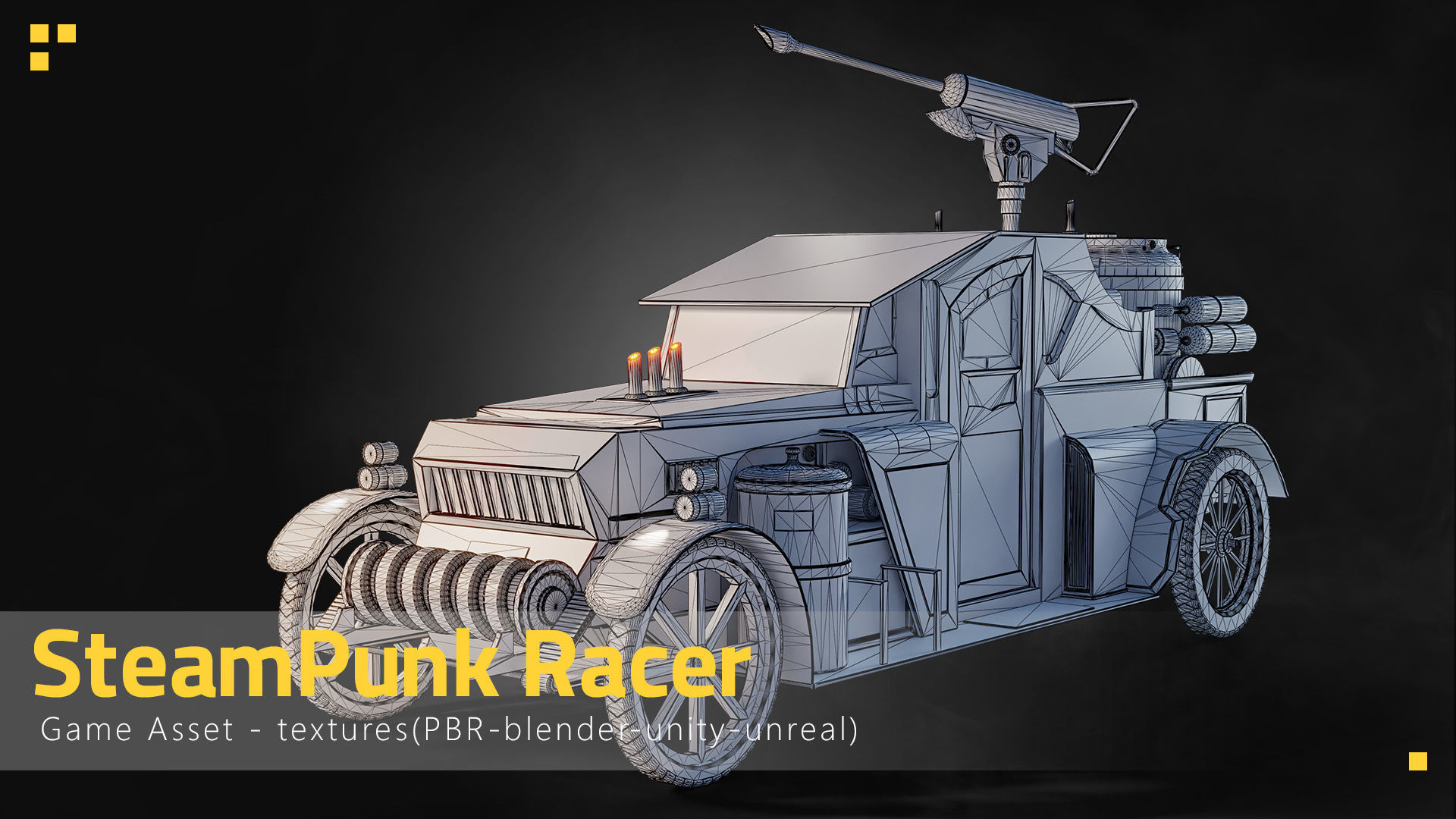 SteamPunk Racer 3D model_8