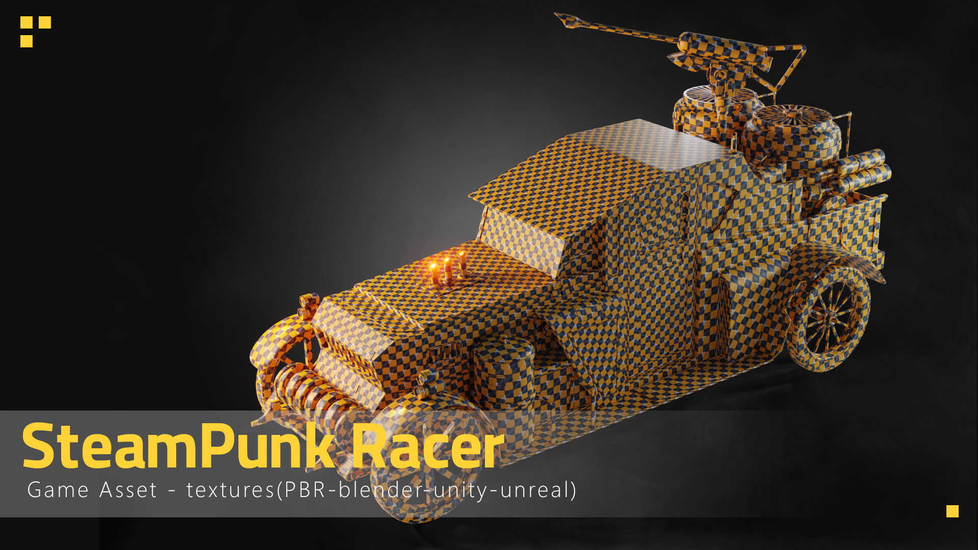 SteamPunk Racer 3D model_2