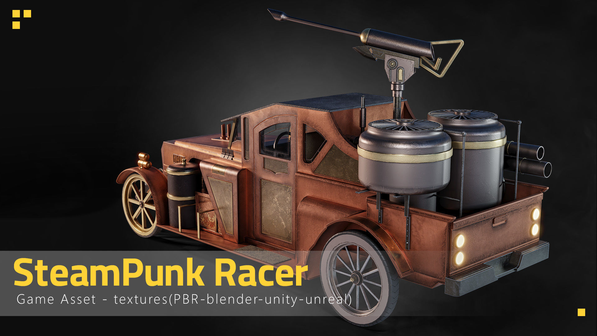 SteamPunk Racer 3D model_1