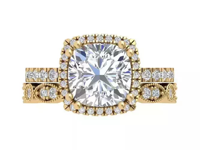 Cushion Solitaire Ring