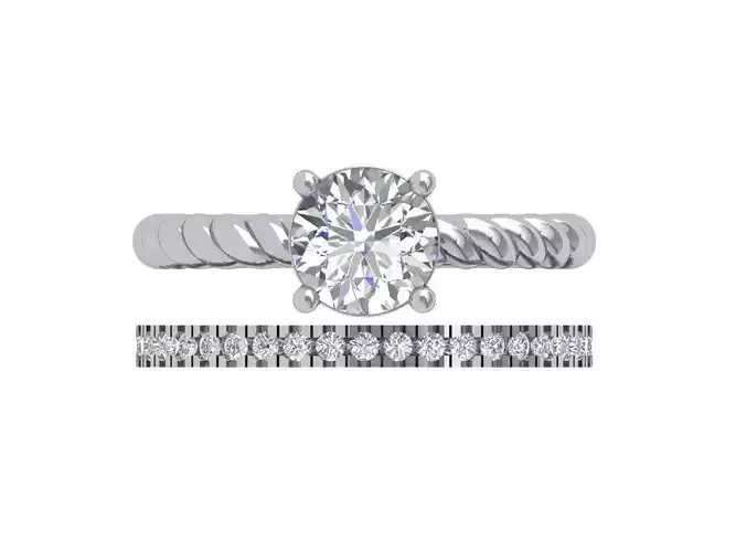  Solitaire Engagement Ring