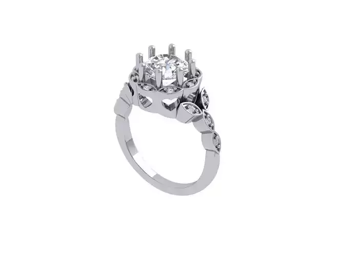  Solitaire Engagement Ring