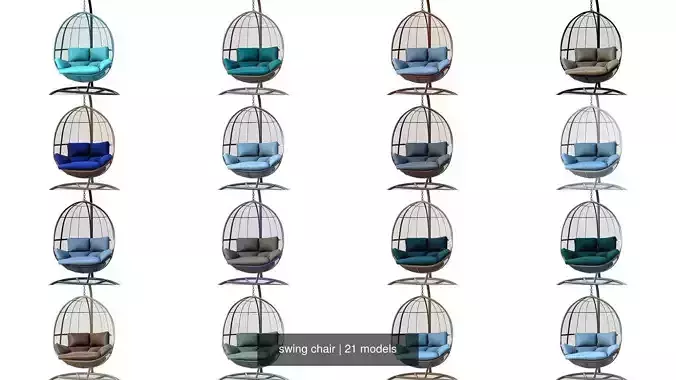 swing chair 3D Model Collection