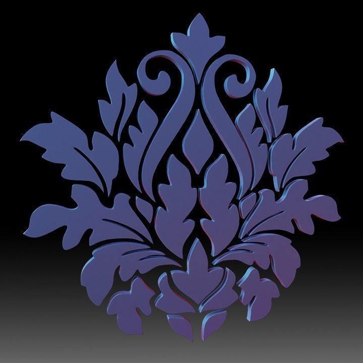 Ornaments Motif Base Mesh Vol 1 Low-poly 3D model_10