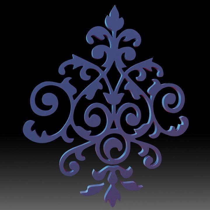 Ornaments Motif Base Mesh Vol 1 Low-poly 3D model_23