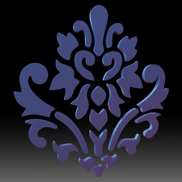 Ornaments Motif Base Mesh Vol 1 Low-poly 3D model_29