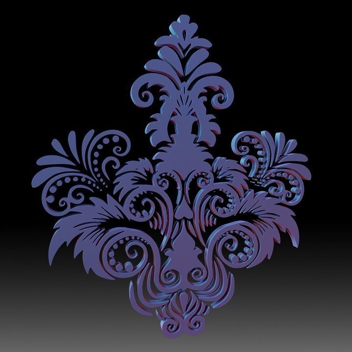 Ornaments Motif Base Mesh Vol 1 Low-poly 3D model_15