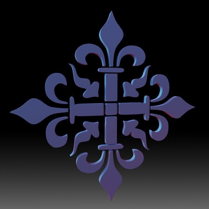 Ornaments Motif Base Mesh Vol 1 Low-poly 3D model_28