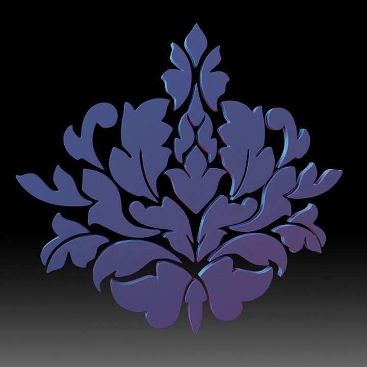 Ornaments Motif Base Mesh Vol 1 Low-poly 3D model_9