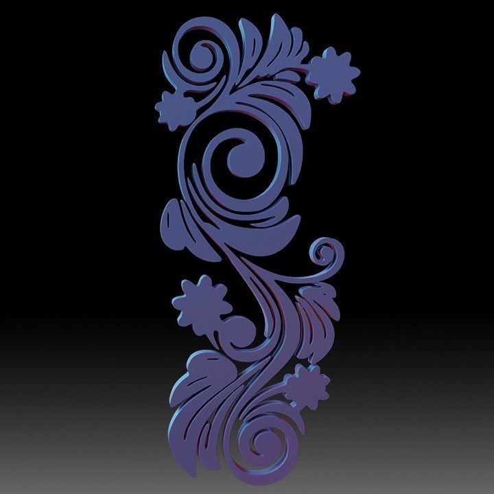 Ornaments Motif Base Mesh Vol 1 Low-poly 3D model_22