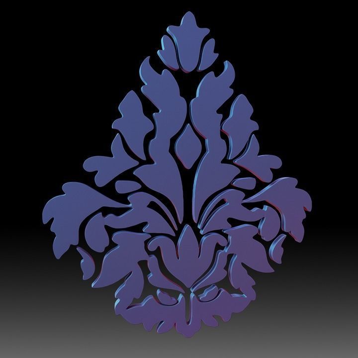 Ornaments Motif Base Mesh Vol 1 Low-poly 3D model_13