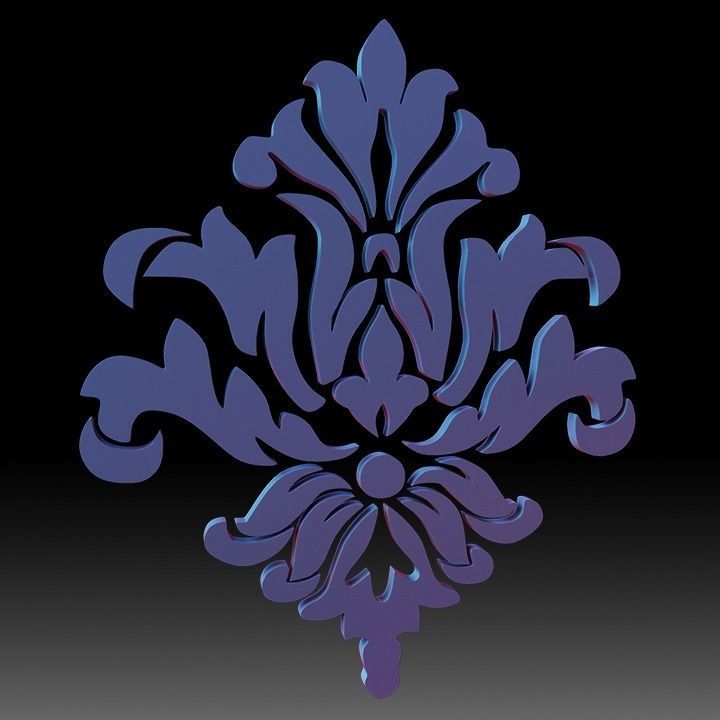 Ornaments Motif Base Mesh Vol 1 Low-poly 3D model_31